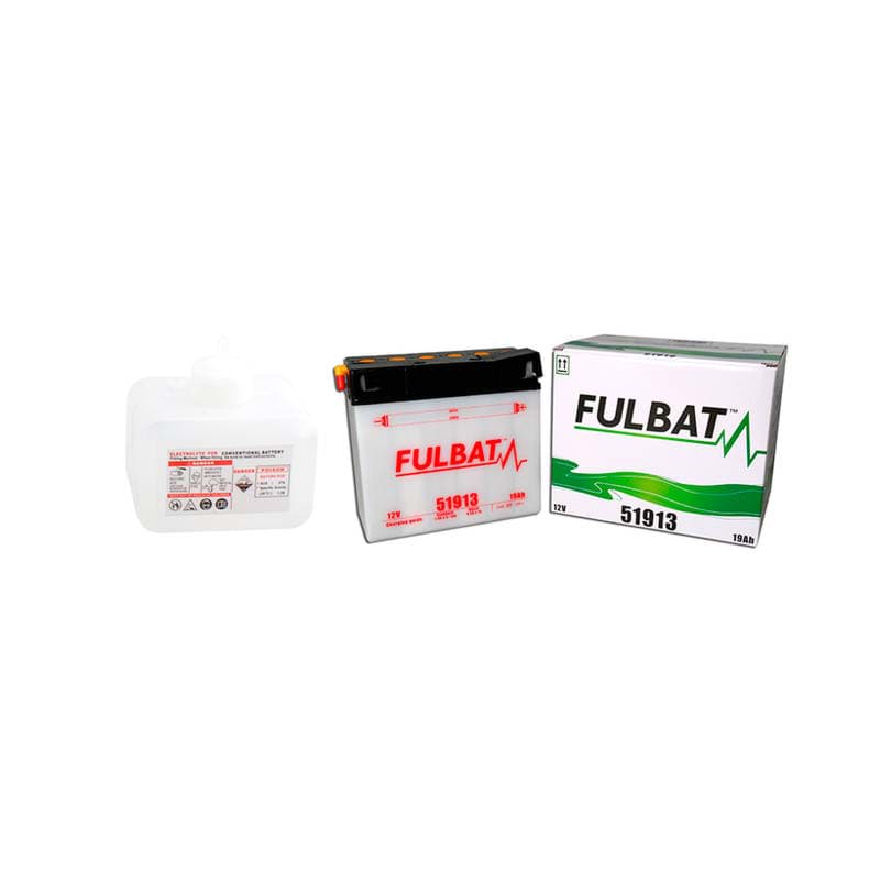 Batteria al piombo acido Fulbat 51913 (12C16A-3A), con pacchetto di acido