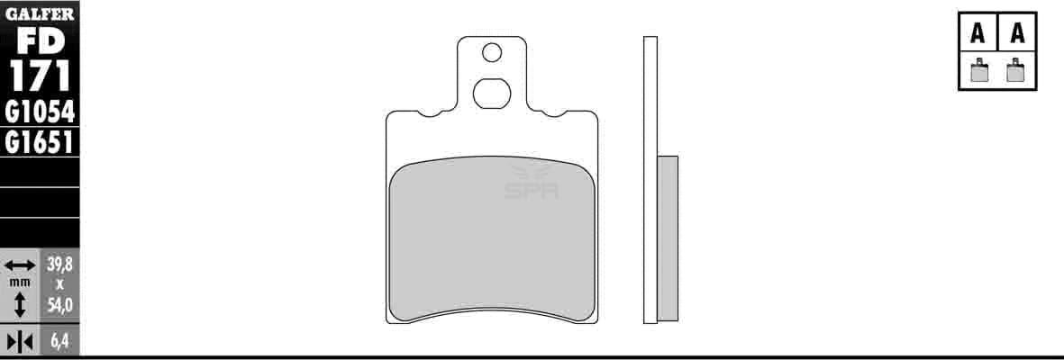 Bild von Scheibenbremsbeläge Galfer Standard (Paar)