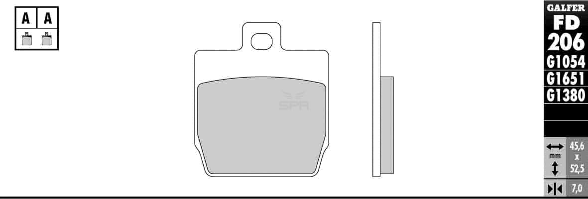 Bild von Scheibenbremsbeläge Galfer Standard (Paar)