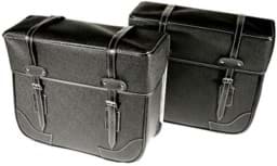 Bild von Gepäcktaschen-Set Balena mit Alu-Rücken + 2 Riemen, 42x30x13cm, schwarz