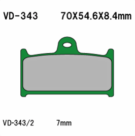 Bild von Bremsbeläge Vesrah Kevlar (Paar)