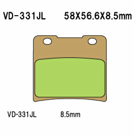 Bild von Bremsbeläge Vesrah Sinter (Paar)