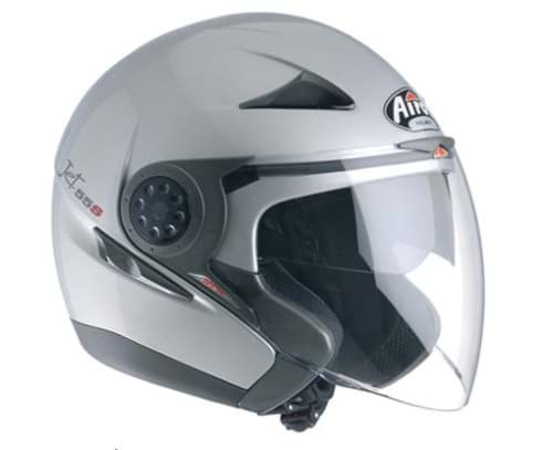 Bild von Jethelm Airoh Jet55-S Color, Farbe Silber (Aktionspreis!)