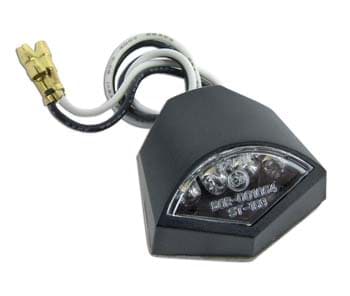 Immagine di Nummernschildbeleuchtung 35 x 34 x 17mm, LED, schwarz, geprüft