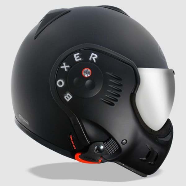 Bild von Helm Roof Boxer V8 Black Shadow, Farbe Schwarz Matt (Limitiert), Grösse S (56cm)