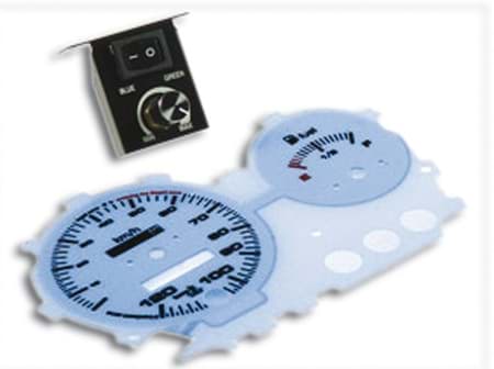 Bild von Tachodisplay Aerox/Nitro ab Jg. 2003, weiss beleuchtet