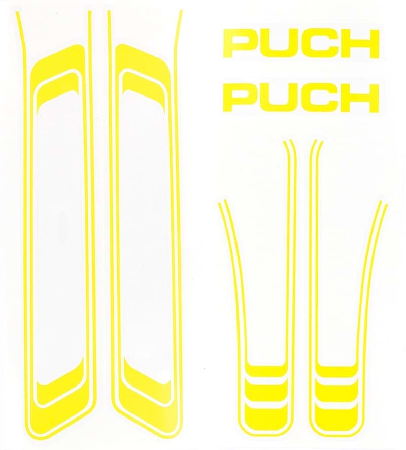 Bild von Aufklebersatz Rahmen Puch, gelb