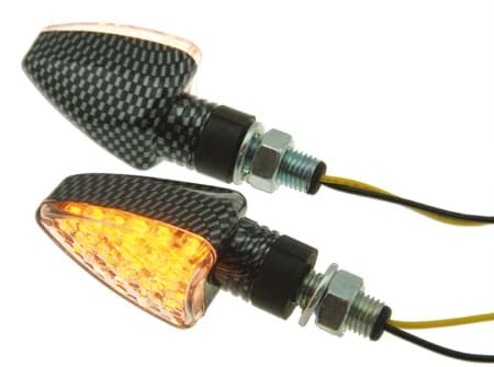 Bild von Blinker TNT Summit LED CE, kurz, Carbon-Look (Paar)