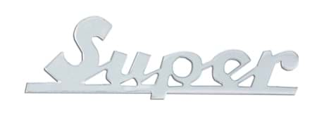 Bild von Emblem Super", chrom, 75 x 22.5mm"