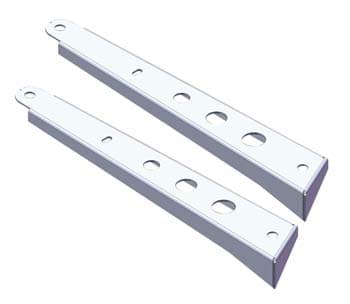 Gepäckträgerstreben Puch X30 NL/NS, verchromt (Paar)