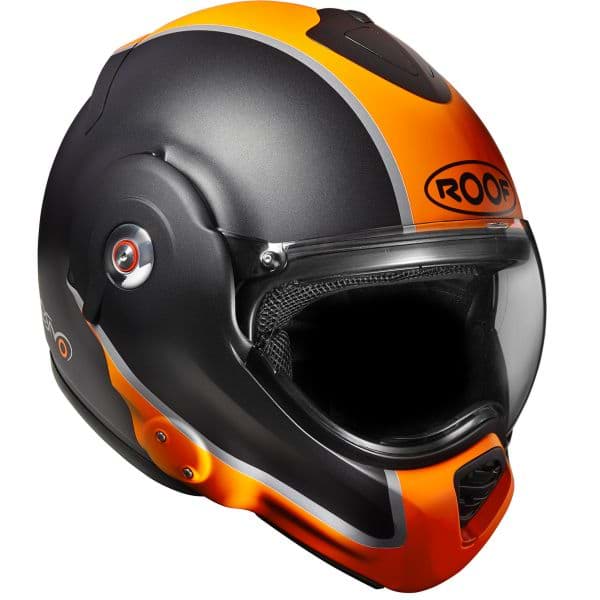 Bild von Helm Roof Desmo Flash. Farbe Grafit/Orange Matt Fluo