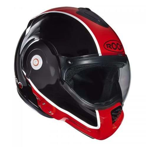 Bild von Helm Roof Desmo Flash. Farbe Schwarz/Rot