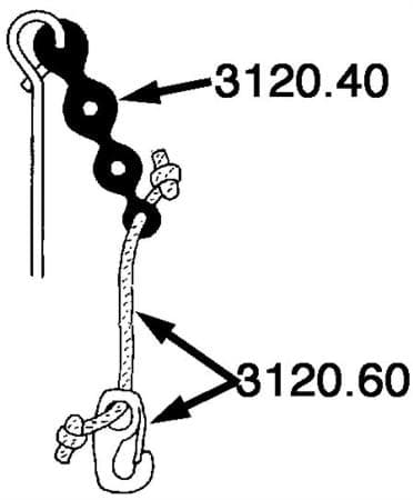 Bild von Hundebügel Springer, Reserveleine mit Karabiner (3120.60)