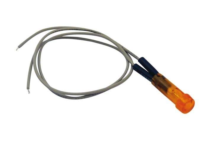 Bild von Kontrolllampe 12V, orange, zum Stecken in 7mm-Loch