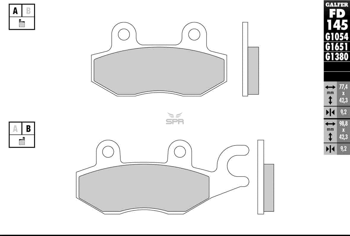 Bild von Scheibenbremsbeläge Galfer Standard (Paar)