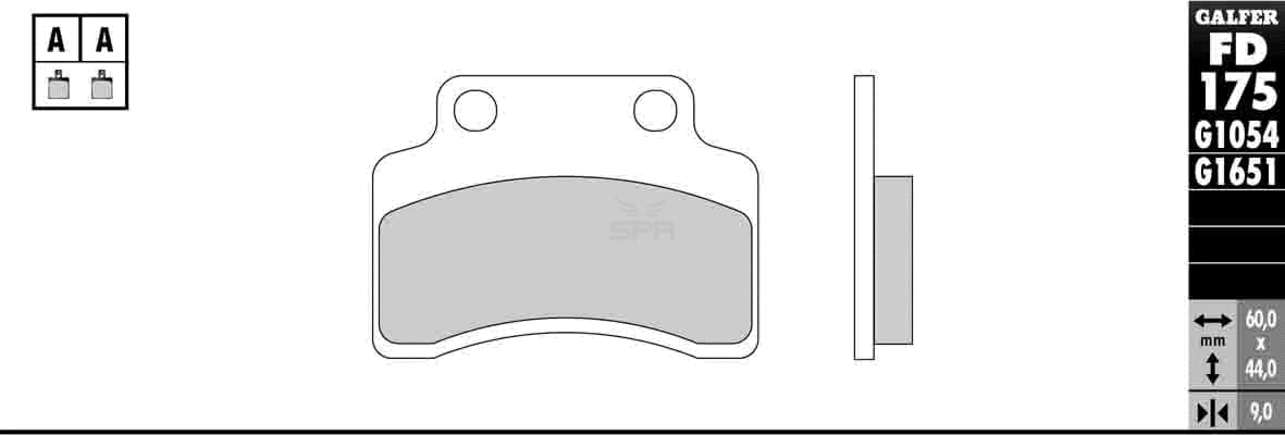 Bild von Scheibenbremsbeläge Galfer Standard (Paar)