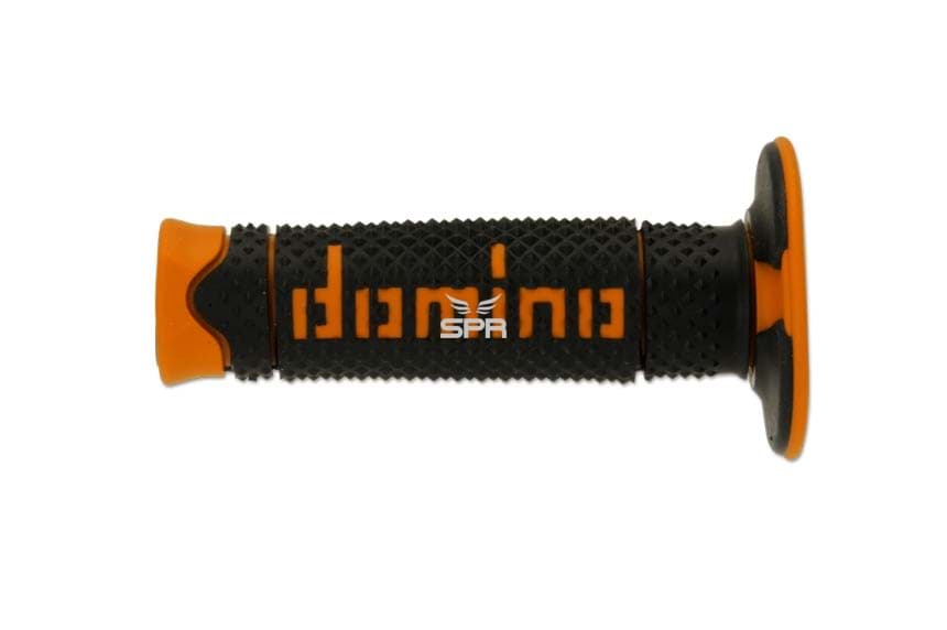 Bild von Lenkergriffe Domino Cross, Schwarz/Orange 