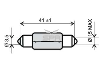 Bild von Sovitte 6V/15W, 44mm, weiss