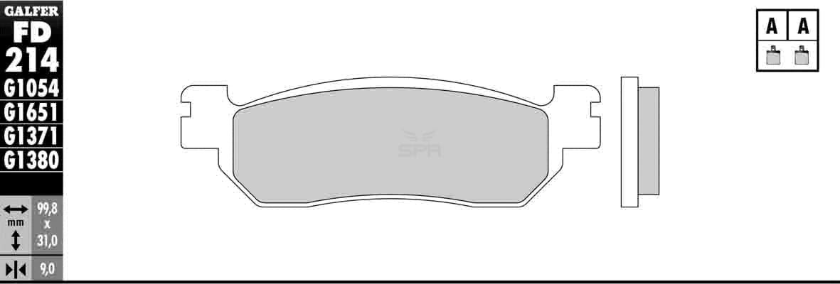 Bild von Scheibenbremsbeläge Galfer Standard (Paar)