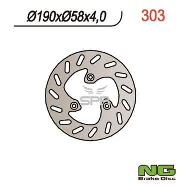 Bild von Bremsscheibe NG Brake Disc 190/58/4mm, 3 Loch