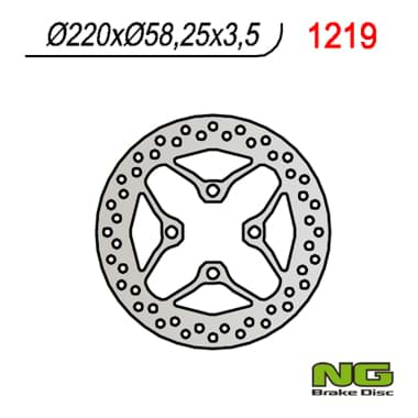 Bild von Bremsscheibe NG Brake Disc 220/58.25/3.5mm, 4 Loch