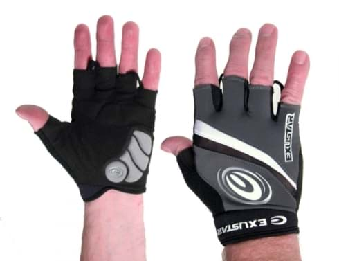 Bild von Fahrrad-Handschuhe Exustar, Schwarz/Grau