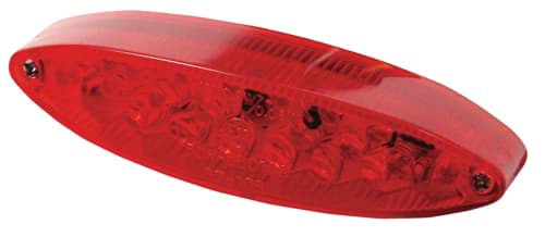 Bild von LED-Rücklicht/Stoplicht mit Nummernbeleuchtung moto-eleven 107 x 27 x 32mm, rot, geprüft