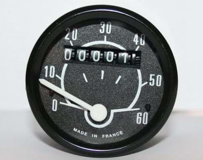 Bild von Tachokopf 48mm, 60 km/h, Transval, schwarz