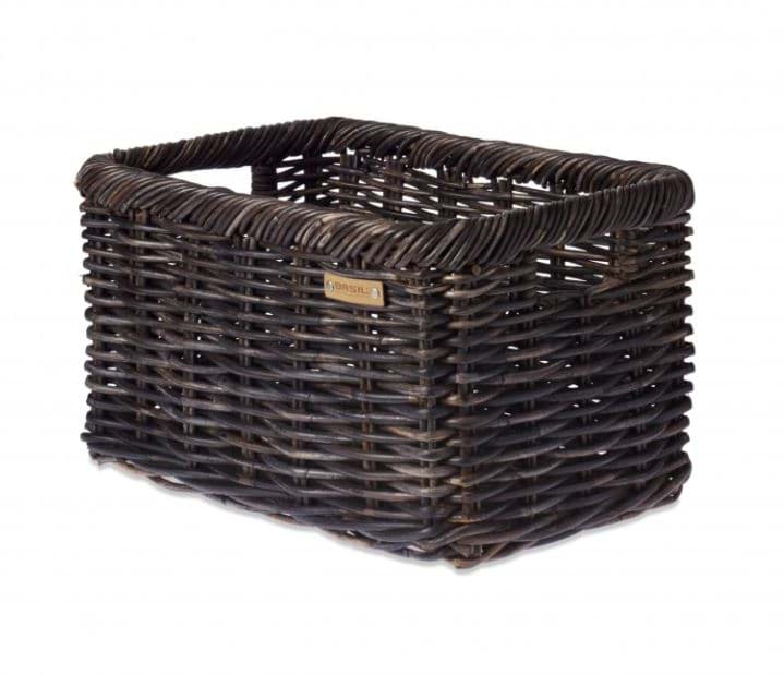 Bild von Rattan-Korb Basil Noir L, 45 x 32 x 22cm, nature melee black