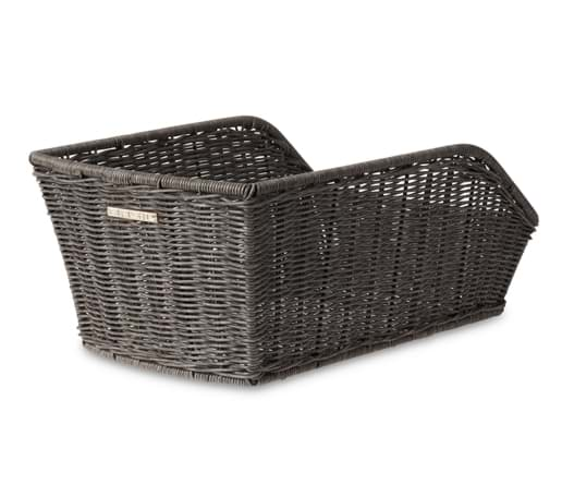 Bild von Gepäckträger-Korb Basil Cento Rattan-Look, grau